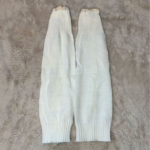 Women's Cream Button Knit Leg Warmers NWOT - Picture 5 of 5